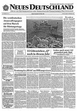 Neues Deutschland Online-Archiv vom 27.03.1964
