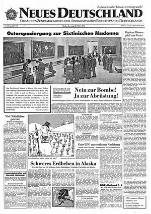 Neues Deutschland Online-Archiv vom 29.03.1964