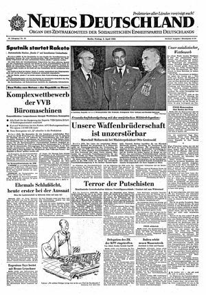 Neues Deutschland Online-Archiv vom 03.04.1964