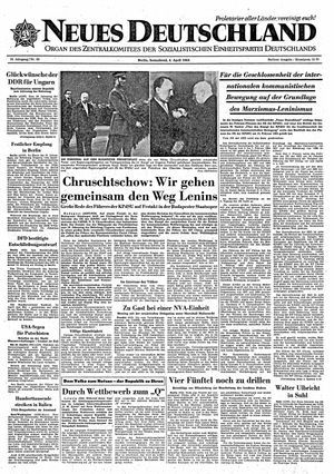 Neues Deutschland Online-Archiv vom 04.04.1964