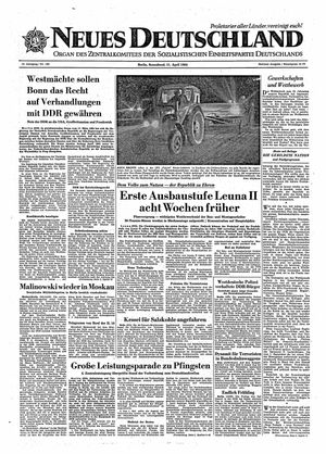 Neues Deutschland Online-Archiv vom 11.04.1964