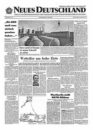 Neues Deutschland Online-Archiv vom 12.04.1964