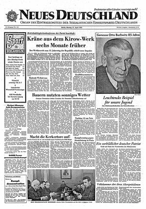 Neues Deutschland Online-Archiv on Apr 27, 1964