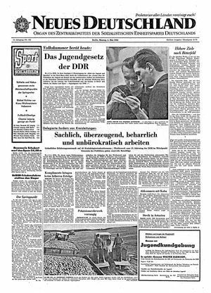 Neues Deutschland Online-Archiv vom 04.05.1964