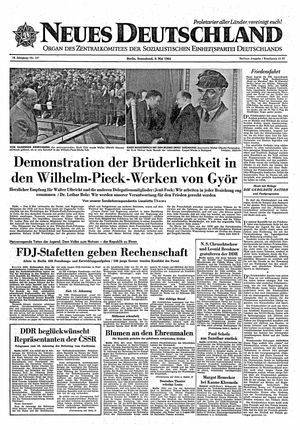 Neues Deutschland Online-Archiv vom 09.05.1964