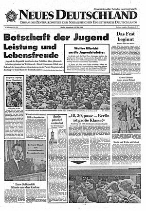 Neues Deutschland Online-Archiv vom 16.05.1964