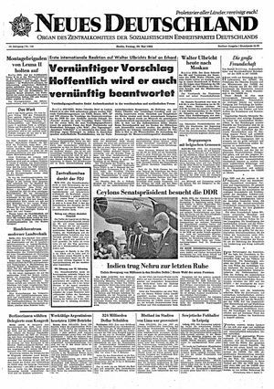 Neues Deutschland Online-Archiv vom 29.05.1964
