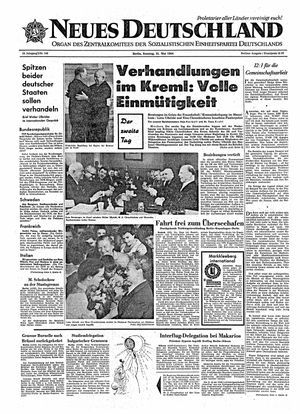 Neues Deutschland Online-Archiv vom 31.05.1964