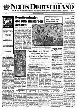 Neues Deutschland Online-Archiv vom 01.06.1964