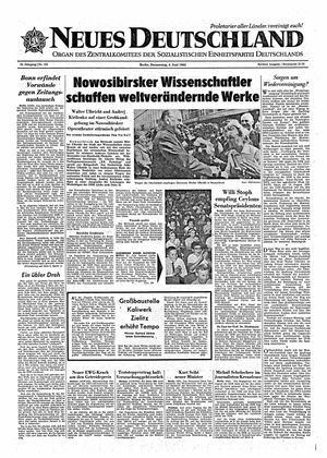 Neues Deutschland Online-Archiv vom 04.06.1964