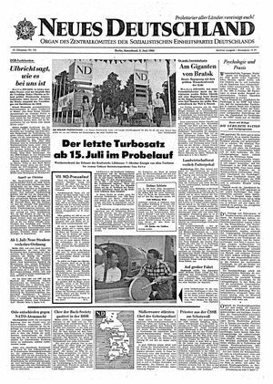 Neues Deutschland Online-Archiv vom 06.06.1964