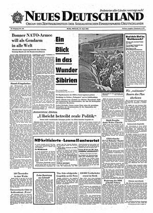 Neues Deutschland Online-Archiv vom 10.06.1964