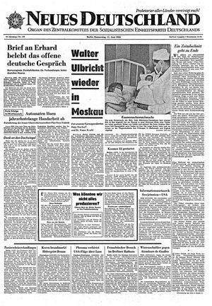 Neues Deutschland Online-Archiv vom 11.06.1964
