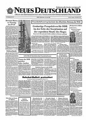 Neues Deutschland Online-Archiv vom 18.06.1964