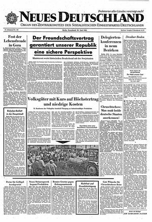Neues Deutschland Online-Archiv vom 20.06.1964