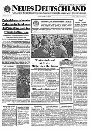 Neues Deutschland Online-Archiv vom 21.06.1964