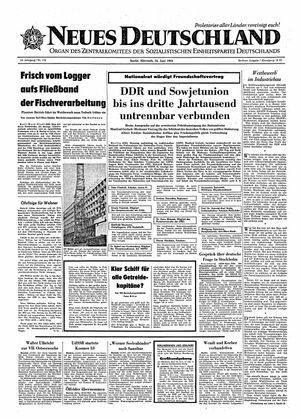 Neues Deutschland Online-Archiv vom 24.06.1964