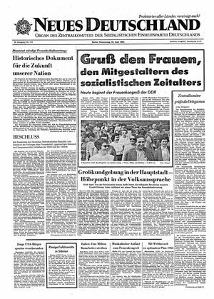 Neues Deutschland Online-Archiv vom 25.06.1964