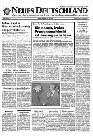 Neues Deutschland Online-Archiv vom 27.06.1964