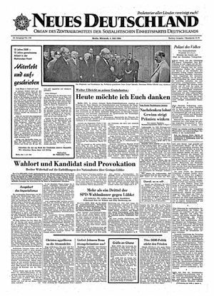 Neues Deutschland Online-Archiv vom 01.07.1964