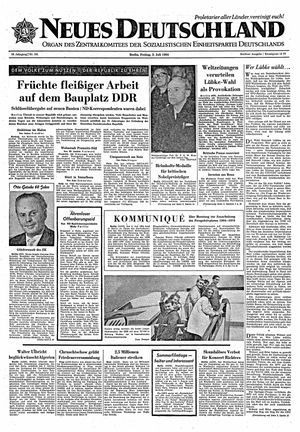 Neues Deutschland Online-Archiv vom 03.07.1964
