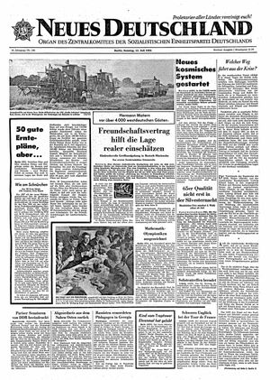 Neues Deutschland Online-Archiv vom 12.07.1964