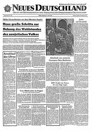 Neues Deutschland Online-Archiv on Jul 14, 1964