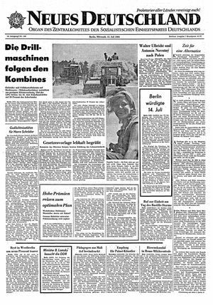 Neues Deutschland Online-Archiv vom 15.07.1964