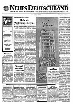 Neues Deutschland Online-Archiv vom 20.07.1964