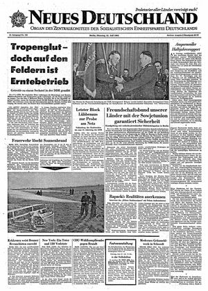 Neues Deutschland Online-Archiv vom 21.07.1964