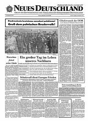 Neues Deutschland Online-Archiv vom 22.07.1964