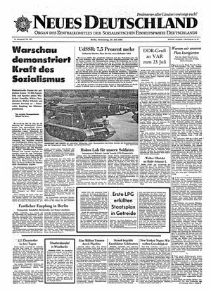 Neues Deutschland Online-Archiv vom 23.07.1964