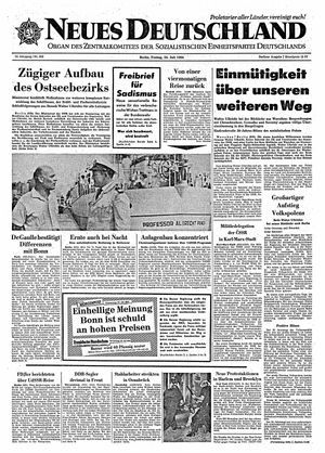 Neues Deutschland Online-Archiv vom 24.07.1964
