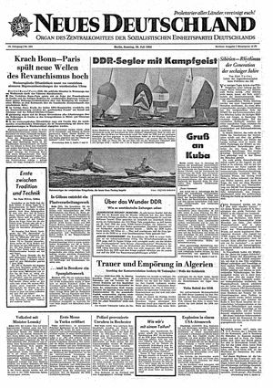 Neues Deutschland Online-Archiv vom 26.07.1964