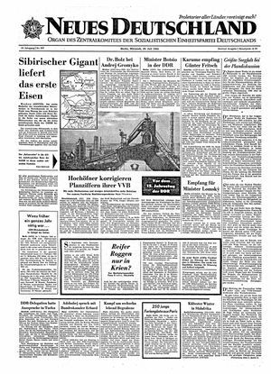 Neues Deutschland Online-Archiv vom 29.07.1964