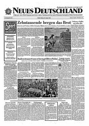Neues Deutschland Online-Archiv vom 24.08.1964