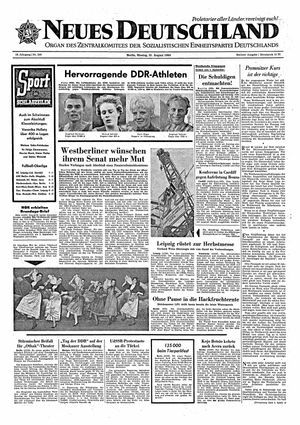 Neues Deutschland Online-Archiv vom 31.08.1964