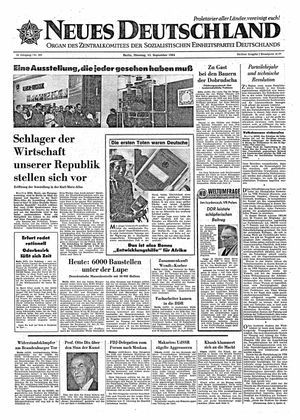 Neues Deutschland Online-Archiv vom 15.09.1964