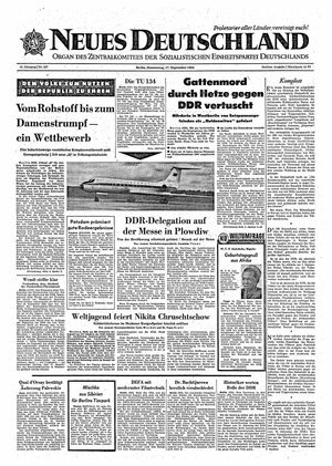 Neues Deutschland Online-Archiv vom 17.09.1964