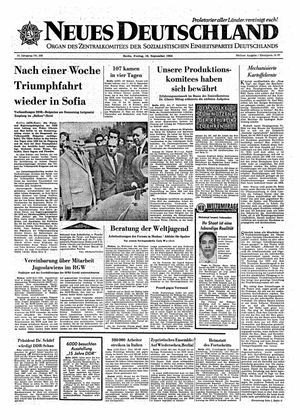 Neues Deutschland Online-Archiv vom 18.09.1964