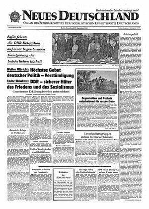 Neues Deutschland Online-Archiv vom 19.09.1964