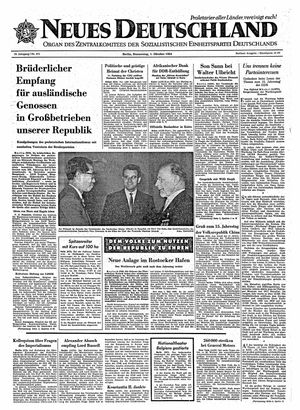 Neues Deutschland Online-Archiv on Oct 1, 1964