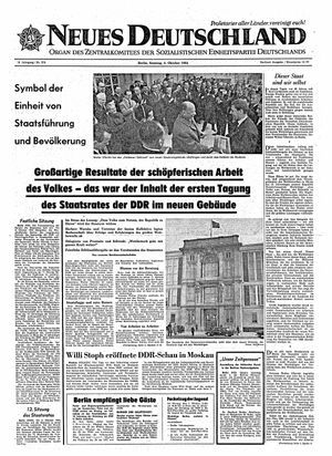 Neues Deutschland Online-Archiv vom 04.10.1964