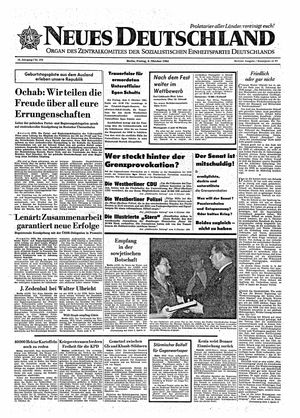 Neues Deutschland Online-Archiv vom 09.10.1964