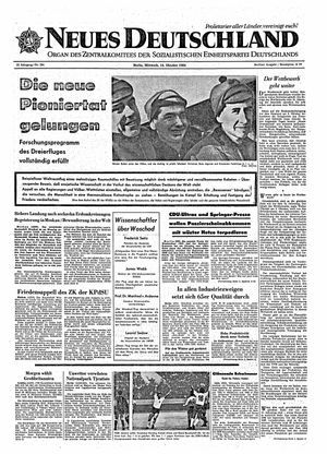 Neues Deutschland Online-Archiv vom 14.10.1964