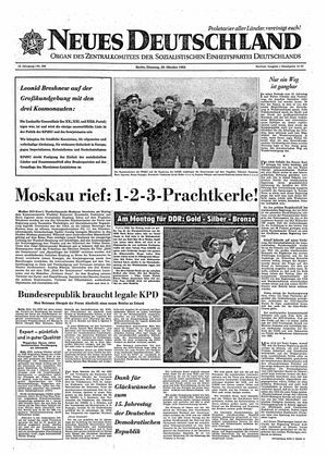 Neues Deutschland Online-Archiv vom 20.10.1964