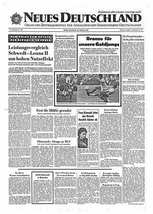 Neues Deutschland Online-Archiv vom 24.10.1964