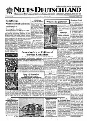 Neues Deutschland Online-Archiv vom 28.10.1964