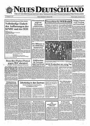Neues Deutschland Online-Archiv vom 31.10.1964