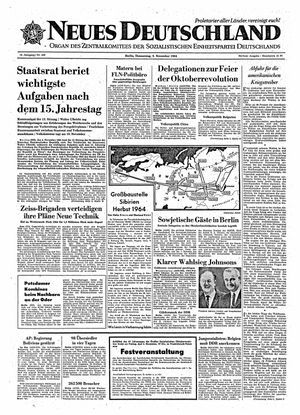Neues Deutschland Online-Archiv vom 05.11.1964